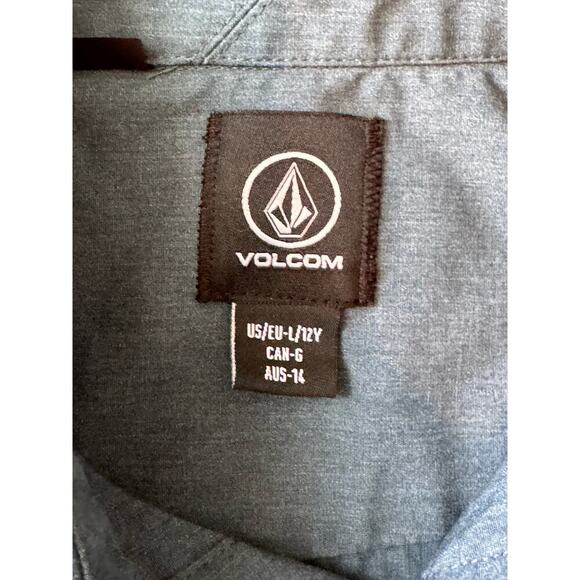 VOLCOM Boys button down shirt, size 12 - Picture 3 of 7